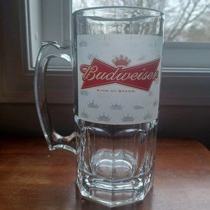 Budweiser beer mug Big 8 inch
